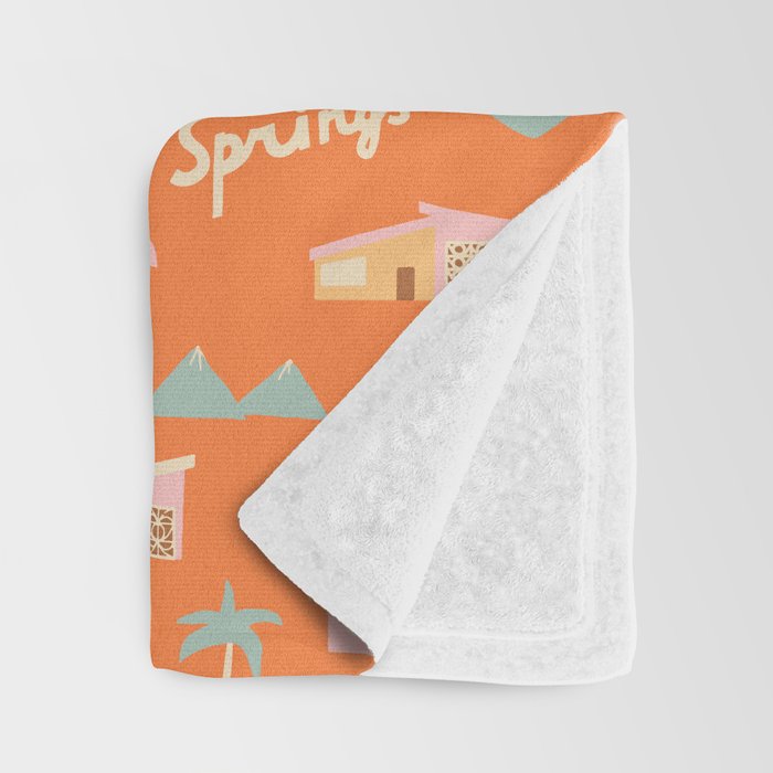 Palm Springs Vacation Throw Blanket Gallery Image 3