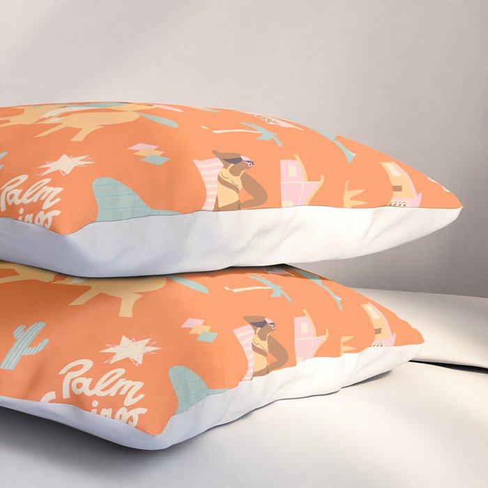 Palm Springs Vacation Pillow Sham Gallery Image 3