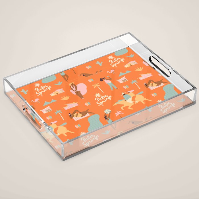 Palm Springs Vacation Acrylic Tray Gallery Image 1