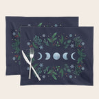 Moonlight Garden - Festive Green Placemat Gallery Image 1