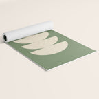 Half Circle 3 - Green Texture Yoga Mat Gallery Image 2