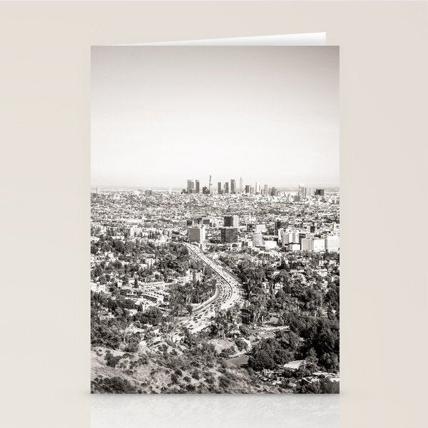 Los Angeles Grey Stationery Card Gallery Image 2