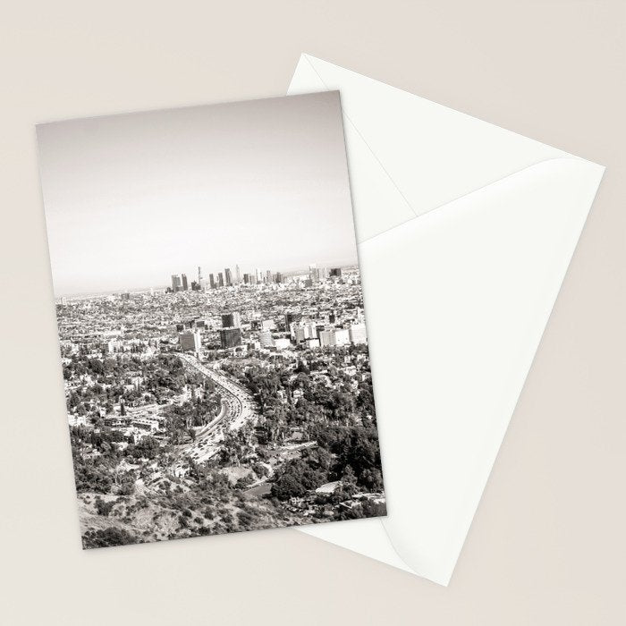 Los Angeles Grey Stationery Card Gallery Image 2