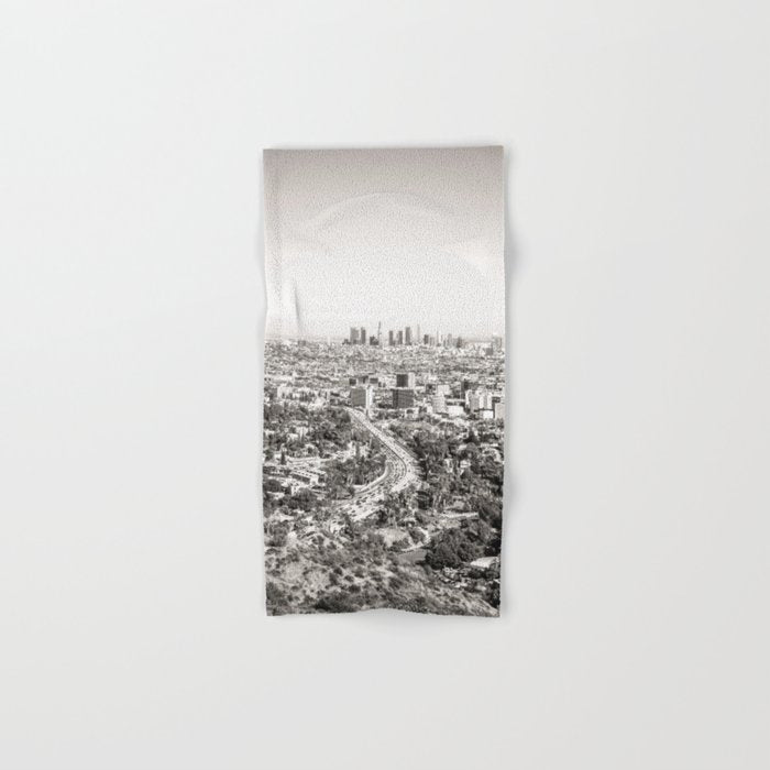 Los Angeles Grey Bath Towel Gallery Image 1