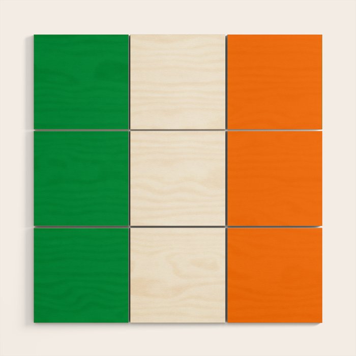 Irish Flag - Flag of Ireland Wood Wall Art Gallery Image 1