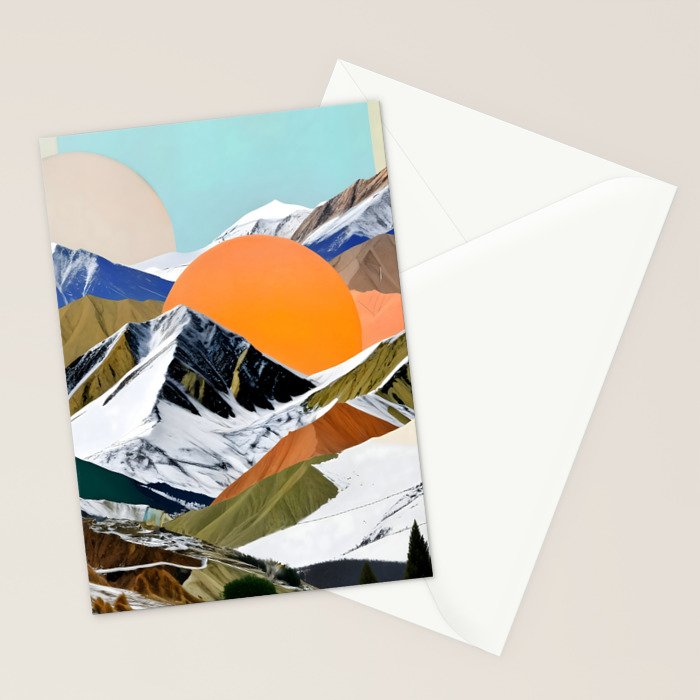 Two Suns Rising Stationery Card Gallery Image 2
