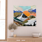 Two Suns Rising Wall Tapestry Gallery Image 2