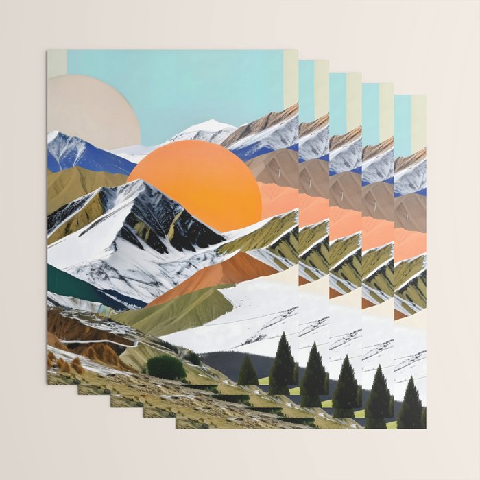 Two Suns Rising Wrapping Paper Gallery Image 3
