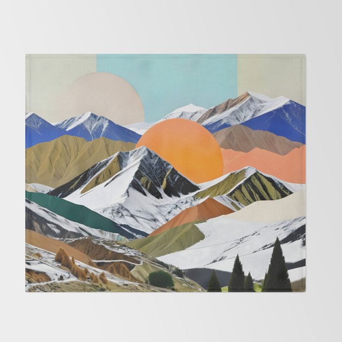 Two Suns Rising Throw Blanket Gallery Image 2
