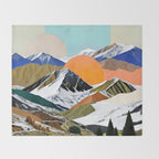 Two Suns Rising Throw Blanket Gallery Image 2