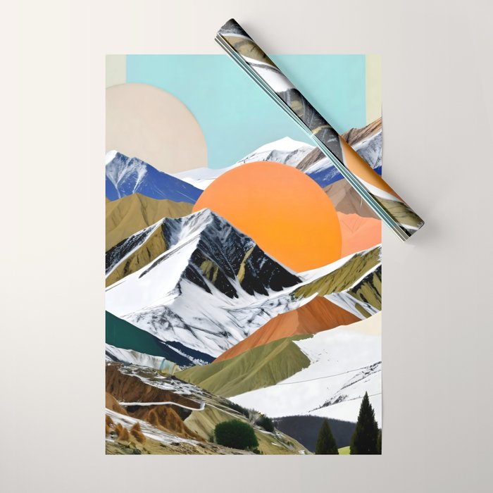 Two Suns Rising Wrapping Paper Gallery Image 1