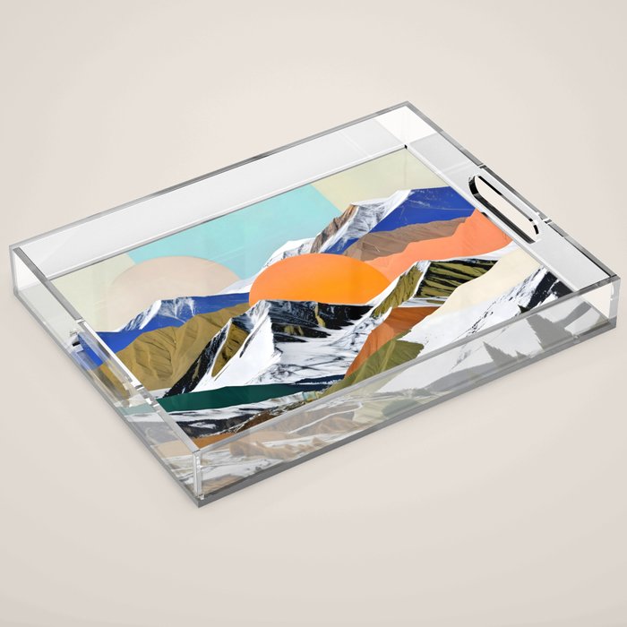 Two Suns Rising Acrylic Tray Gallery Image 1