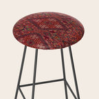 Vibrant Moroccan Kilim Pattern Stool Gallery Image 2
