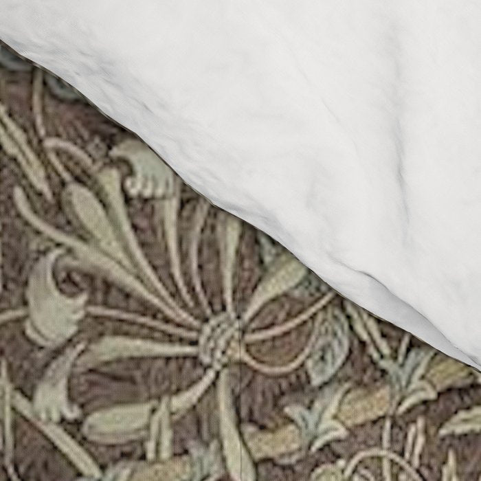William Morris Vintage Honeysuckle & Tulip Brown Bullrush Slate Floral Comforter Gallery Image 4