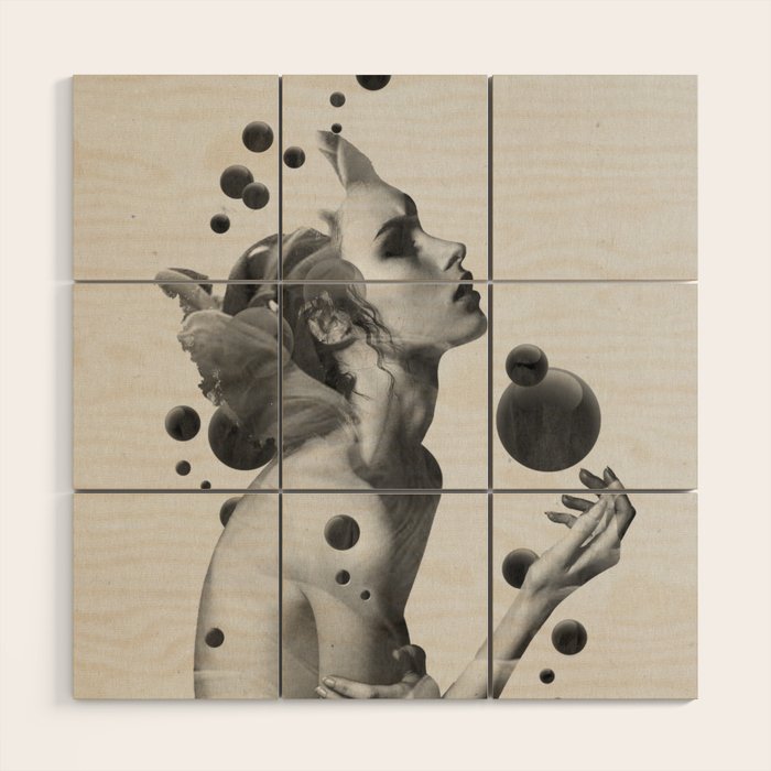 BUBBLES Wood Wall Art Gallery Image 1
