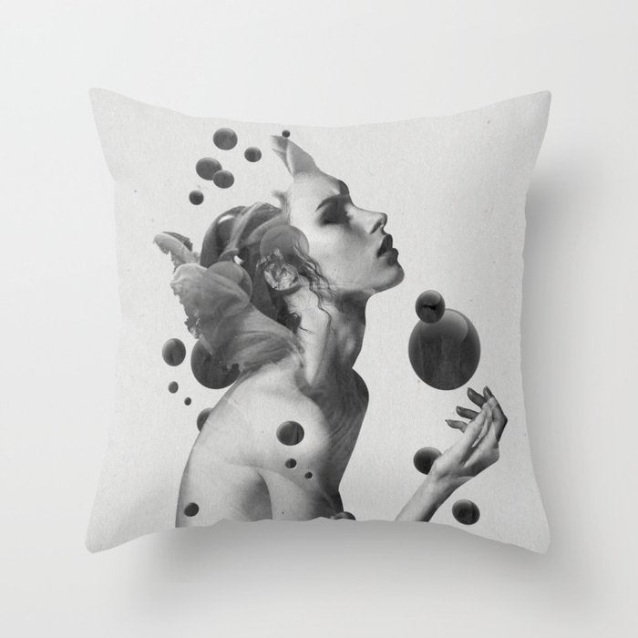 BUBBLES Throw Pillow Gallery Image 1