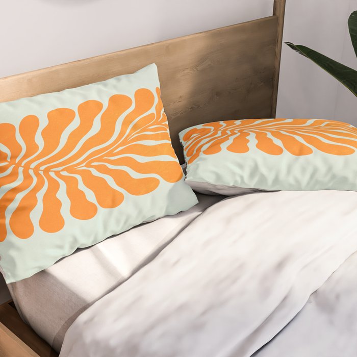 Frozen Sunrise Ferns: Matisse Edition  Pillow Sham Gallery Image 2