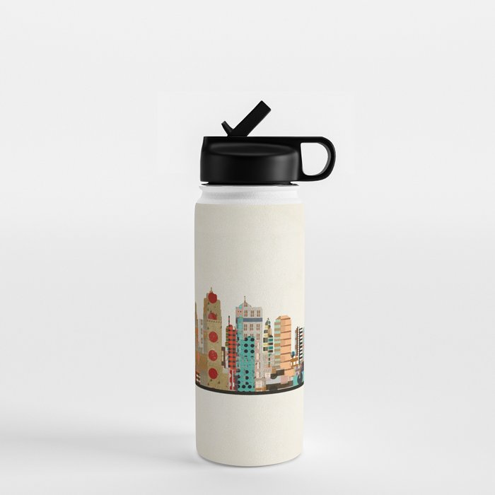kansas city skyline Water Bottle Gallery Image 1