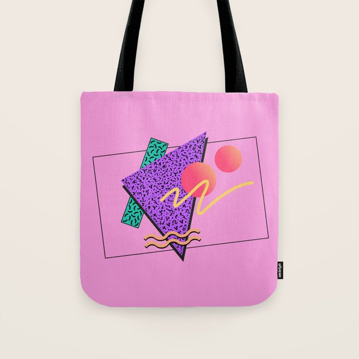 Memphis pattern 124 - 80s / 90s Retro Tote Bag Gallery Image 1