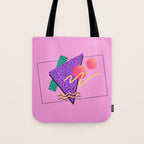 Memphis pattern 124 - 80s / 90s Retro Tote Bag Gallery Image 1