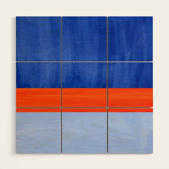 Blue Sport Wood Wall Art Gallery Image 1