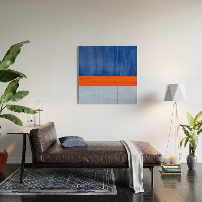 Blue Sport Wood Wall Art Gallery Image 2