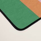 Colorful Stripes Bold Vertical Pattern in Green, Baby Blue, Orange, and Pink Desk Mat Gallery Image 4