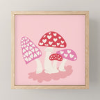 Valentine Mushrooms Mini Art Print Gallery Image 1