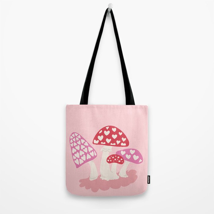 Valentine Mushrooms Tote Bag Gallery Image 2