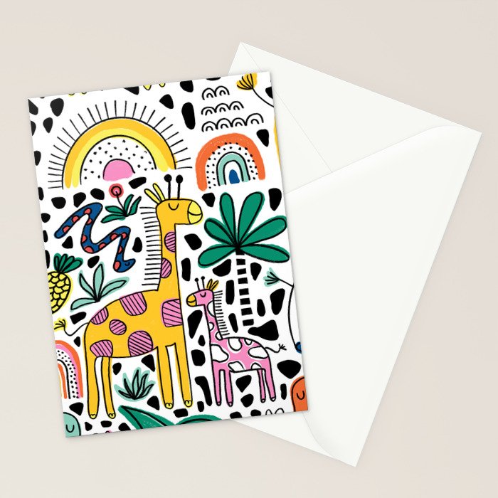 Safari Animals Stationery Card Gallery Image 2