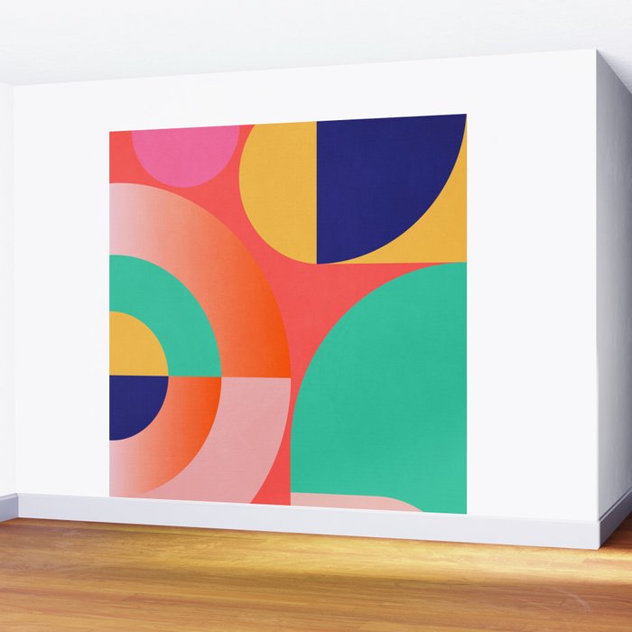 Abstract Geometric Shapes 218 Wall Mural Gallery Image 2