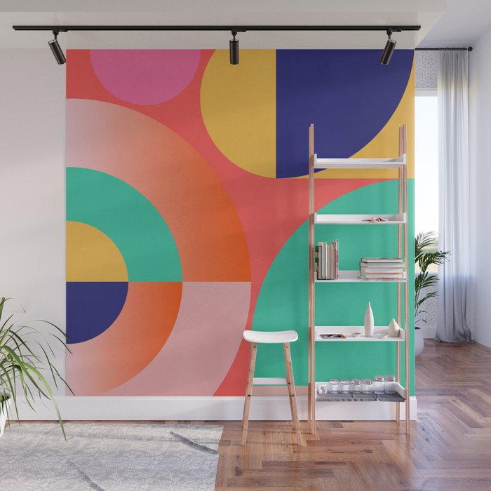 Abstract Geometric Shapes 218 Wall Mural Gallery Image 1