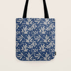 Botanic Pattern - Navy Tote Bag Gallery Image 1