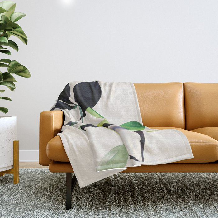 Botanic Form III Throw Blanket Gallery Image 1