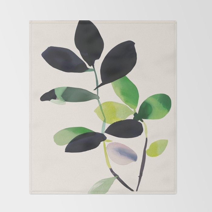 Botanic Form III Throw Blanket Gallery Image 2