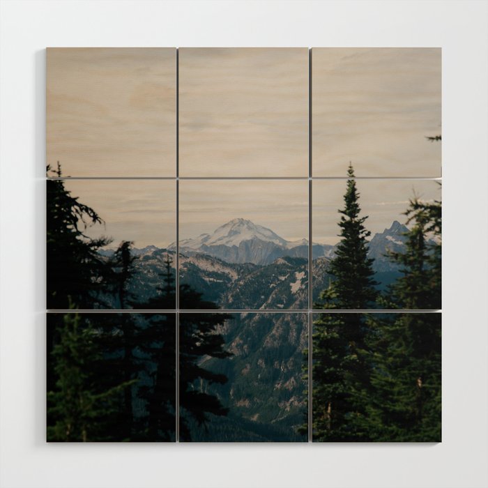 Glacier Peak Wood Wall Art Gallery Image 1
