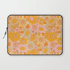 Retro Florals 70s Cream Laptop Sleeve Gallery Image 1