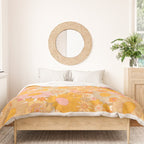 Retro Florals 70s Cream Duvet Cover Gallery Image 3