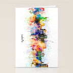 nashville skyline artistic Stationery Card Gallery Image 2