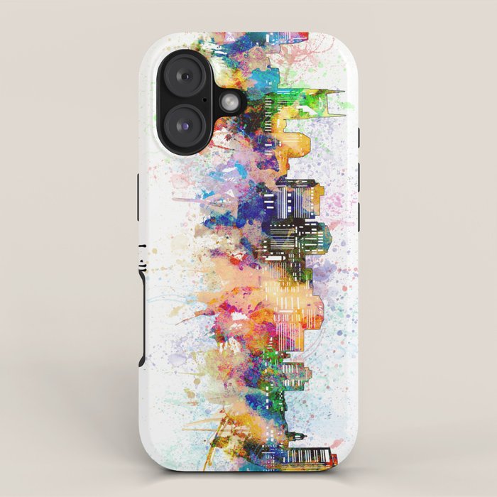 nashville skyline artistic iPhone Case Gallery Image 1