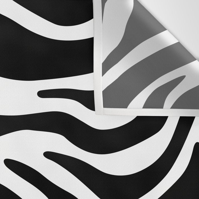 Black and white zebra stripe pattern Wall Tapestry Gallery Image 3