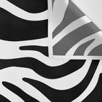 Black and white zebra stripe pattern Wall Tapestry Gallery Image 3