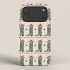 Festive Cowboy Boot Christmas Art  Whimsical Western Holiday Decor iPhone Case Gallery Image 3