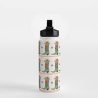Festive Cowboy Boot Christmas Art  Whimsical Western Holiday Decor Water Bottle Gallery Image 2