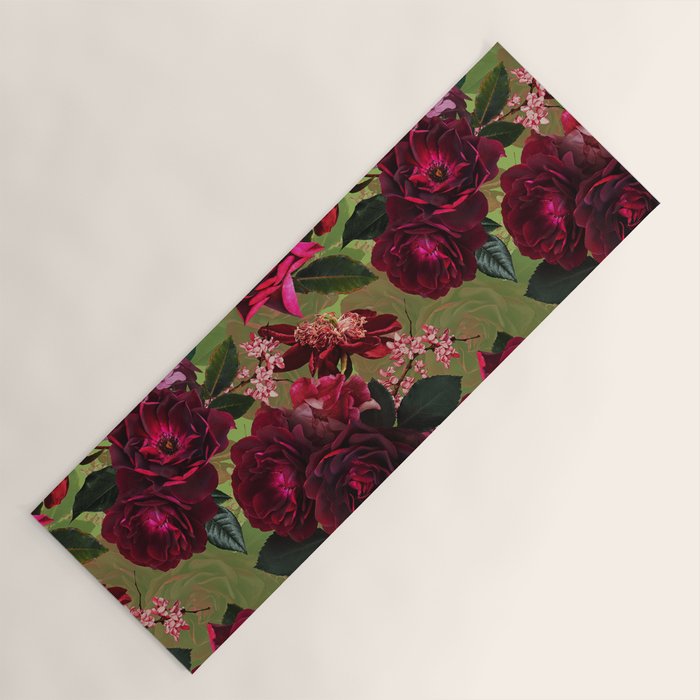 Vintage & Shabby Chic - Botanical Roses Summer Garden   Yoga Mat Gallery Image 1
