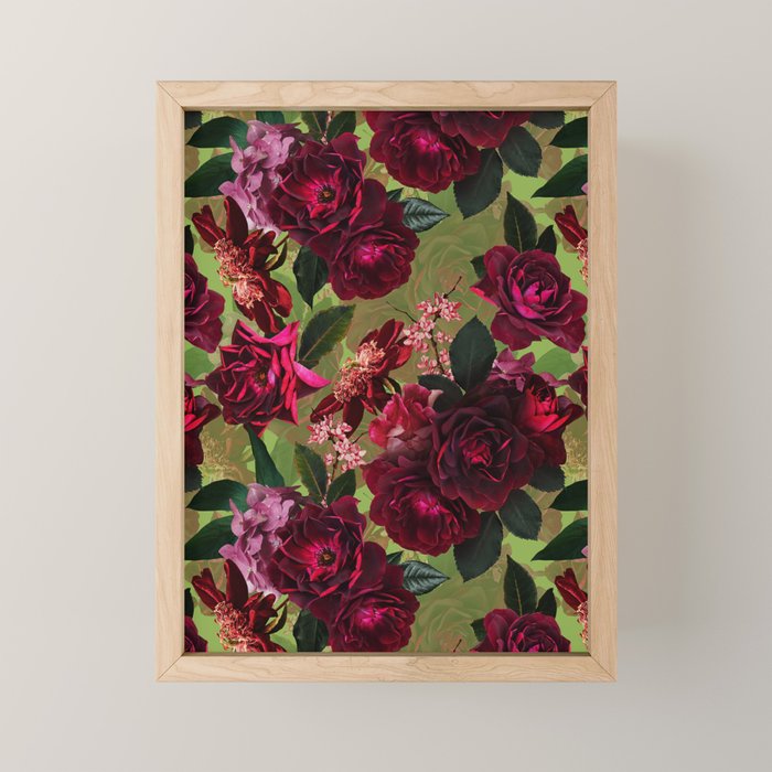 Vintage & Shabby Chic - Botanical Roses Summer Garden   Mini Art Print Gallery Image 1