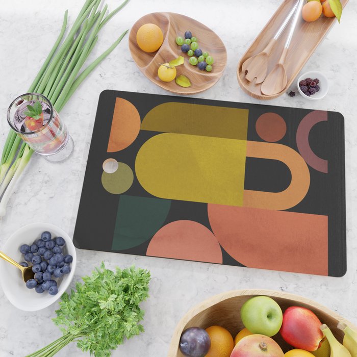 Geometric Shapes 242 Cutting Board Gallery Image 2