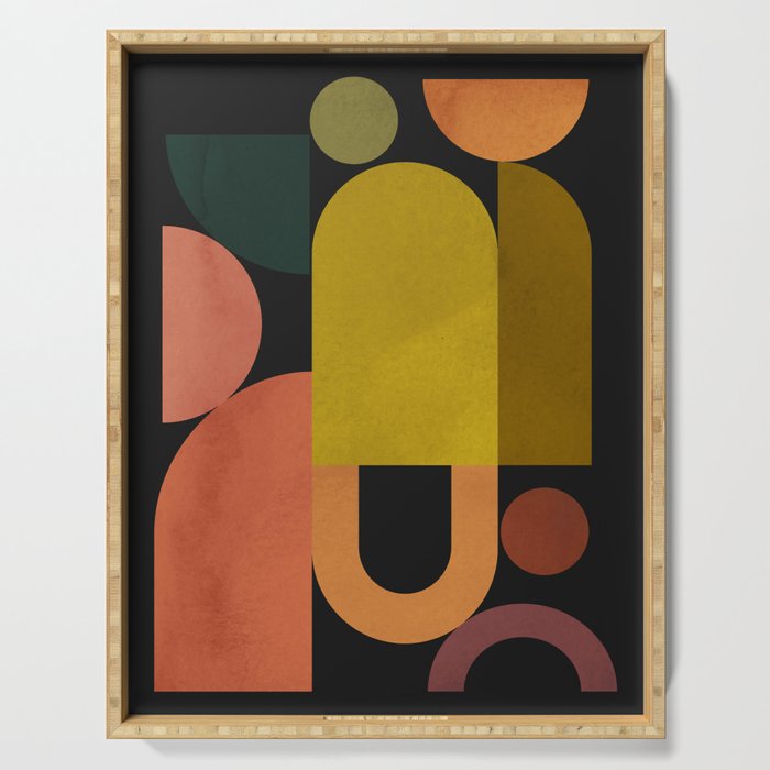 Geometric Shapes 242 Serving Tray Gallery Image 1