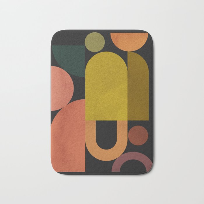 Geometric Shapes 242 Bath Mat Gallery Image 1