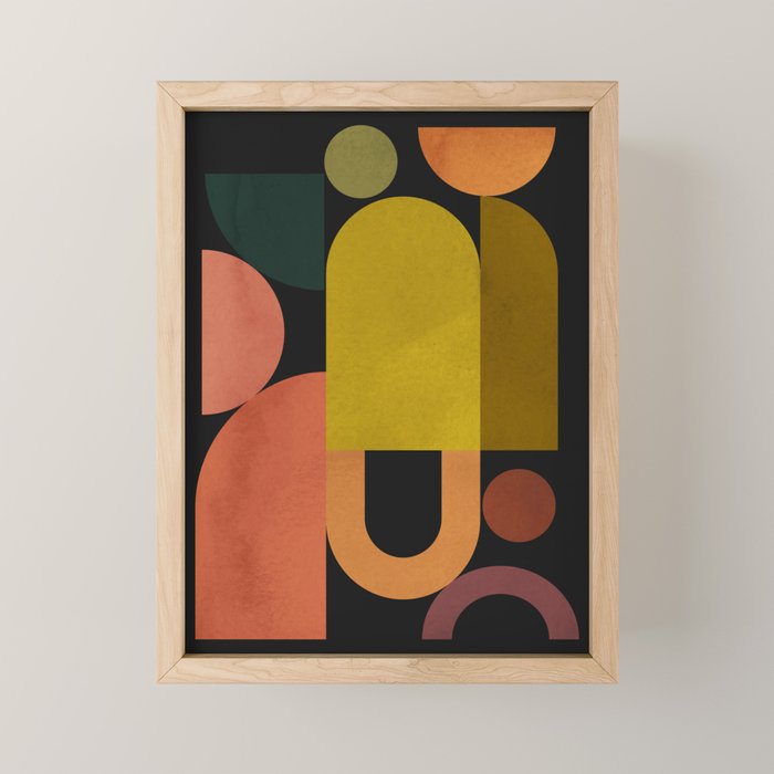 Geometric Shapes 242 Mini Art Print Gallery Image 1